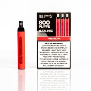 سحبة جي دي اي روميو اكس ال خوخ 4.5 نيكوتين 800 بف