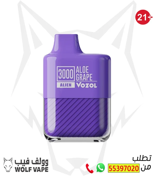 سحبة فوزول بار الو جريب 3000 بف 50 نيكوتين - نكهة قوية بالكويت