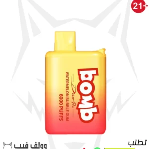 سحبة بومب ديفو 6000 بف وتيرميلون بابل جام 50 نيكوتين