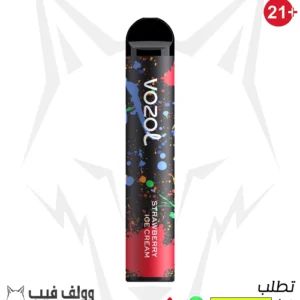 سحبة فوزول بار ستروبيري ايس كريم 2200 بف 50 نيكوتين