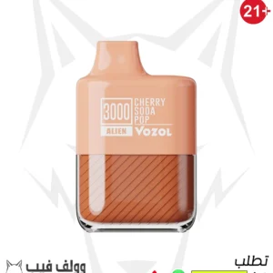 سحبة فوزول شيري صودا بوب 3000 بف 50 نيكوتين