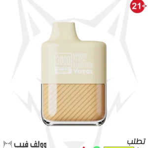 سحبة فوزول مانجو بيتش اسموزي 3000 بف 50 نيكوتين