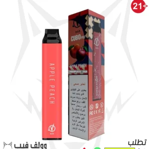 في بار تفاح خوخ 50 نيكوتين 3000 سحبة