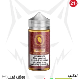 نكهه جولد ليف امريكانو قهوه توباكو 100 مللي 3 نكوتين