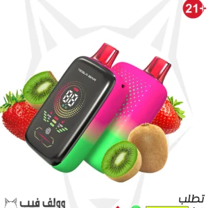 سحبة تسلا بار بنكهة فراولة كيوي 25000 سحبة
