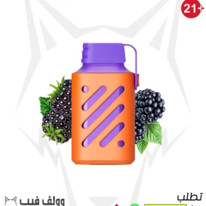 سحبة فوزول جير توت أسود مثلج 600 سحبة 20 نيكوتين