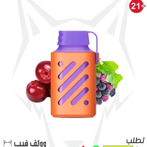 سحبة فوزول جير توت بري عنب مثلج 600 سحبة 20 نيكوتين