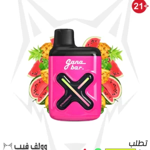 سحبة جانا بار فراولة 1200 سحبة 4.5 ملغ