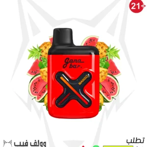 سحبة جانا بار فراولة مانجو 1200 سحبة 4.5 ملغ