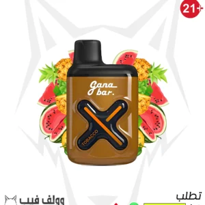 سحبة جانا بار توباكو 1200 سحبة 4.5 ملغ