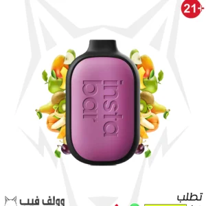 سحبة انستا بار ماكس تفاح خوخ آيس 7500 سحبة 2 ملغ