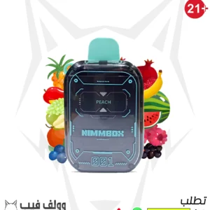 nimmbox peach 8500 puffs 20mg