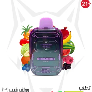nimmbox strawberry vanilla  8500 puffs 20mg