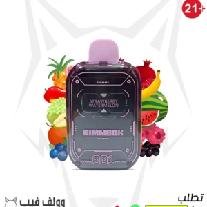 nimmbox strawberry watermelon  8500 puffs 20mg