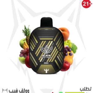 panther bar black 3000 puffs 50mg