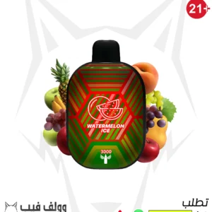 سحبة بانثر بار ووترميلون ايس 3000 سحبة 20 ملغ