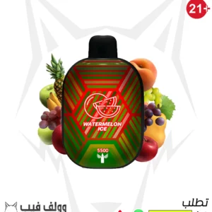 سحبة بانثر بار ووترميلون ايس 5500 سحبة 50 ملغ