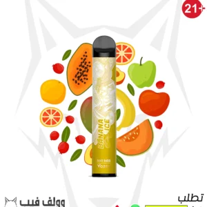 سحبة فوزول موز نعناع 1600 سحبة 20 نيكوتين