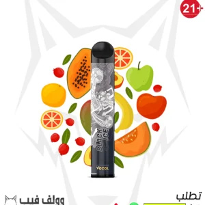 سحبة فوزول توت أزرق نعناع 1600 سحبة 20 نيكوتين