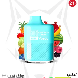 سحبة فوزول توت أزرق نعناع 5000 سحبة 50 نيكوتين