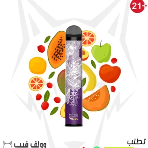 سحبة فوزول نعناع عنب 1600 سحبة 50 نيكوتين