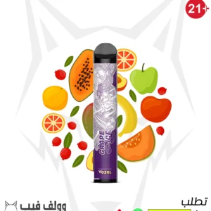 سحبة فوزول نعناع عنب 2200 سحبة 20 نيكوتين