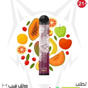 سحبة فوزول فواكه رباعية 1600 سحبة 20 نيكوتين