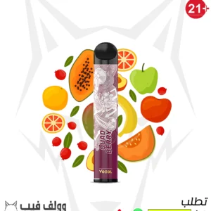 سحبة فوزول فواكه رباعية 2200 سحبة 20 نيكوتين