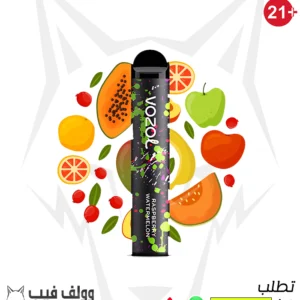 سحبة فوزول توت وبطيخ 1600 سحبة 20 نيكوتين