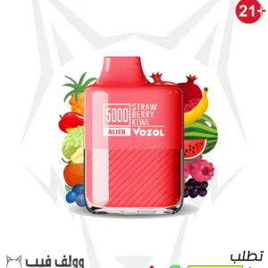 سحبة فوزول فراولة كيوي 5000 سحبة 20 نيكوتين