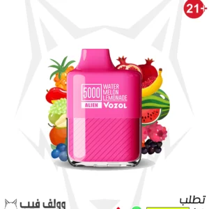سحبة فوزول بطيخ ليمونادة 5000 سحبة 50 نيكوتين