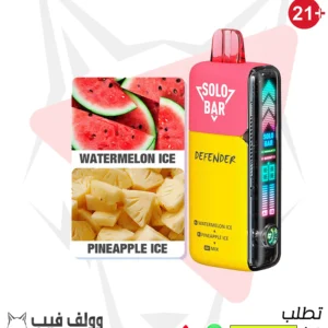 SOLO BAR 40K PUFFS WATERMELLON ICE & PINEAPPLE ICE 50MG