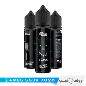 نكهة فيب بانثر بلاك 60 مل الكويت Dr Vapes Panther Black Creamy Tobacco vape juice شيشة الكترونية توباكو وفانيلا.