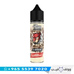 نكهة فيب بانثر لوتس تشيز كيك 60 مل الكويت Dr Vapes Panther Lotus Cheesecake dessert flavor شيشة الكترونية بسكويت وكريمة.