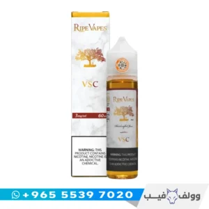 نكهة فيب رايب فيبز في اس سي 60 مل الكويت Ripe Vapes VSC Vanilla Sweet Caramel vape juice شيشة الكترونية فانيلا وكراميل.