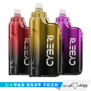 سحبة سايبر شيشة 30000 سحبة الكويت Cyber Shisha 30K Disposable Vape 45W DTL شاشة ديناميكية مانع للتسريب.