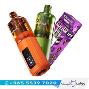 سحبة فريتون فيورا 40000 سحبة الكويت Freeton Viora Pod 40K Disposable Vape 3mg Freebase ميش كويل مانع للتسريب.