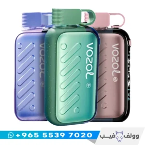 سحبة فوزول جير 50000 سحبة الكويت Vozol Gear 50000 Disposable Vape شاشة 3D تحكم بالبرودة والحلاوة نكهة مستقرة.