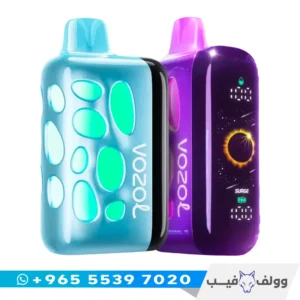 سحبة فوزول ريف 40000 سحبة الكويت Vozol rave 40K Disposable Vape وضع Surge كويل مزدوج شاشة ذكية.