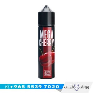 نكهة فيب ميجا شيري كرز 60 مل الكويت Mega Cherry Red Cherry vape juice شيشة الكترونية كرز احمر.