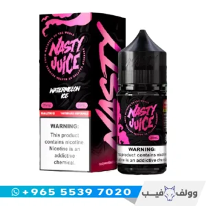 نكهة ناستي رقي ايس سولت الكويت Nasty Watermelon Ice Salt nic 35mg 50mg شيشة الكترونية رقي بارد.