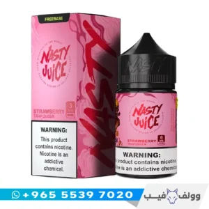 نكهة فيب ناستي تراب كوين فراولة 60 مل الكويت Nasty Juice Trap Queen Strawberry vape juice شيشة الكترونية فراولة باردة.