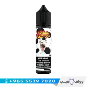 نكهة فيب مستر مالتس فلوريز اوريو 60 مل الكويت Mr Malts Flurrys Cookies and Cream vape juice شيشة الكترونية ايس كريم.