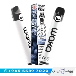 سحبة واكا 3000 سحبة الكويت Waka 3000 Puffs Disposable Vape بطارية 1000mAh نكهة واضحة بدون شحن.