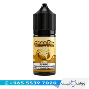 قنينة نكهة سينا فن سولت ٣٠ مل بطعم لفائف القرفة من وولف فيب الكويت