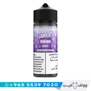 قنينة نكهة جست جوس شيشتي عنب ١٢٠ مل من وولف فيب الكويت