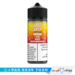 قنينة نكهة جست جوس شيشتي ليتشي مانجو ١٢٠ مل من وولف فيب الكويت