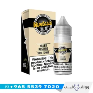 قنينة نكهة فابتسيا كيلر كاسترد سولت ٣٠ مل من وولف فيب الكويت