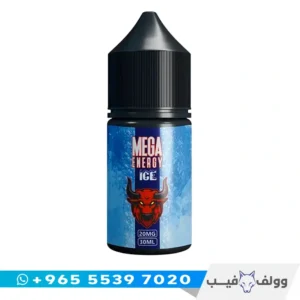 قنينة نكهة ميجا انرجي ايس سولت ٣٠ مل من وولف فيب الكويت