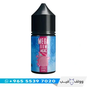 قنينة نكهة ميجا علكة ايس سولت ٣٠ مل من وولف فيب الكويت